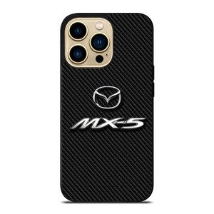 MAZDA MX 5 LOGO CARBON iPhone 14 Pro Max Case Cover