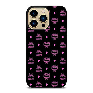 MCM WORLD LOGO BLACK PINK ICON iPhone 14 Pro Max Case Cover