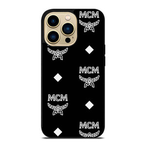 MCM WORLDWIDE LOGO BLACK iPhone 14 Pro Max Case Cover