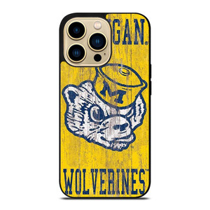 MICHIGAN WOLVERINES FOOTBALL UNIVERSITY ICON iPhone 14 Pro Max Case Cover