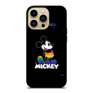MICKEY MOUSE CARTOON BLACK DISNEY iPhone 14 Pro Max Case Cover