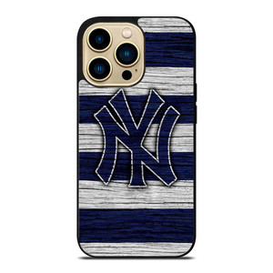 NEW YORK YANKEES BASEBALL TEAM WOODEN LOGO iPhone 14 Pro Max Case Cover