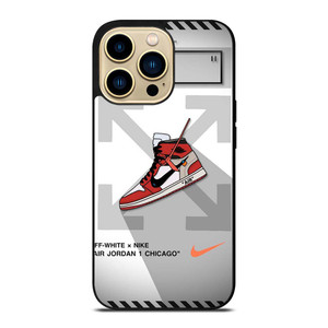 OFF WHITE NIKE AIR JORDAN CHICAGO iPhone 14 Pro Max Case Cover