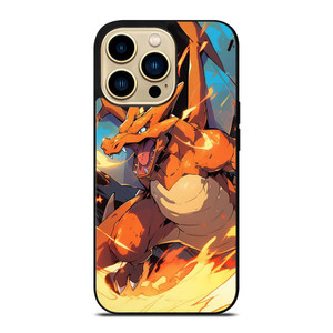 POKEMON CHARIZAR POCKET MONSTERS ART iPhone 14 Pro Max Case Cover
