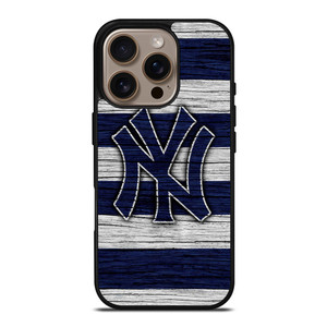 NEW YORK YANKEES BASEBALL TEAM WOODEN LOGO iPhone 16 Pro Case Cover
