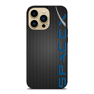 SPACE X LOGO METAL iPhone 14 Pro Max Case Cover