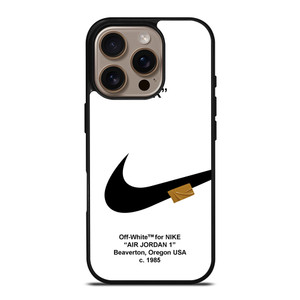 NIKE AIR JORDAN 1 OFF WHITE iPhone 16 Pro Case Cover