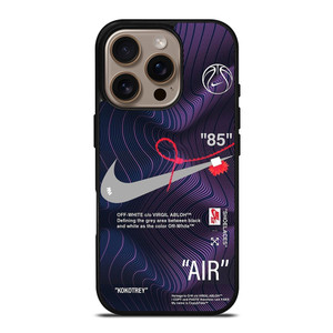 NIKE AIR JORDAN OFF WHITE PURPLE iPhone 16 Pro Case Cover NIKE AIR JORDAN OFF WHITE PURPLE iPhone 16 Pro Case Cover