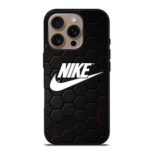 NIKE LOGO HEXAGONAL METAL iPhone 16 Pro Case Cover NIKE LOGO HEXAGONAL METAL iPhone 16 Pro Case Cover