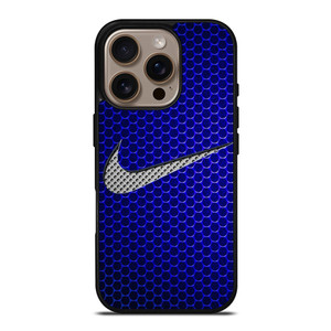 NIKE LOGOMETAL BLUE iPhone 16 Pro Case Cover NIKE LOGOMETAL BLUE iPhone 16 Pro Case Cover