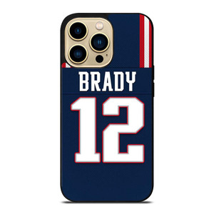 TOM BRADY NEW ENGLAND PATRIOTS 12 JERSEY iPhone 14 Pro Max Case Cover