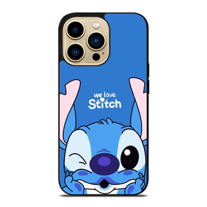 WE LOVE STITCH AND LILO CARTOON iPhone 14 Pro Max Case Cover