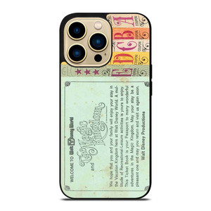 WORLD DISNEY TICKET BOOK iPhone 14 Pro Max Case Cover