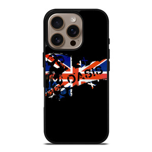 OASIS BAND ROCK BRITISH FLAG iPhone 16 Pro Case Cover