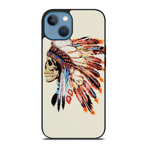 INDIAN FEATHER SKULL iPhone 13 Case Cover