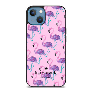 KATE SPADE NEW YORK LOGO FLAMENGOS PATTERN iPhone 13 Case Cover