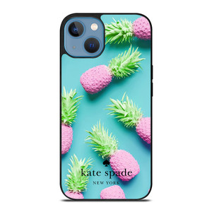 KATE SPADE NEW YORK LOGO SUMMER PINEAPPLE ICON iPhone 13 Case Cover