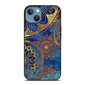 MANDELA BLUE GOLD PATTREN iPhone 13 Case Cover