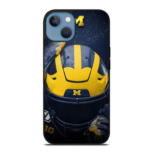 MICHIGAN WOLVERINES LOGO FOOTBALL HELMET iPhone 13 Case Cover