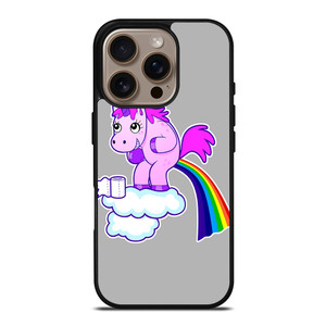 POOPING RAINBOW UNICORN iPhone 16 Pro Case Cover