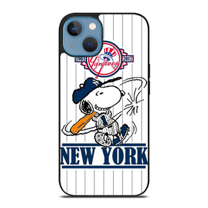 NEW YORK YANKEES LOGO BASEBALL SNOOPY THE PEANUTS iPhone 13 Case Cover