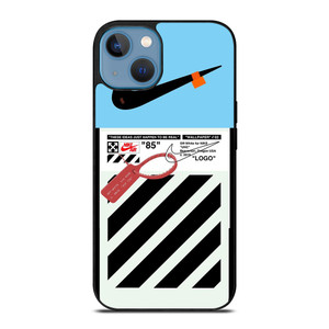 NIKE AIR JORDAN OFF WHITE BLUE WHITE iPhone 13 Case Cover