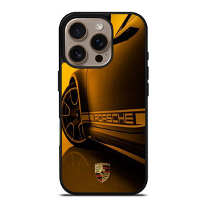 PORSCHE LOGO CAR YELOOW iPhone 16 Pro Case Cover