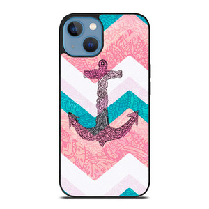 PAISLEY TRIBAL NAUTICAL ANCHOR iPhone 13 Case Cover