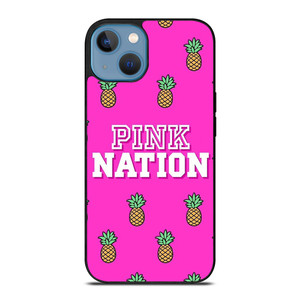 PINK NATION VICTORIA'S SECRET LOGO PINEAPPLE iPhone 13 Case Cover