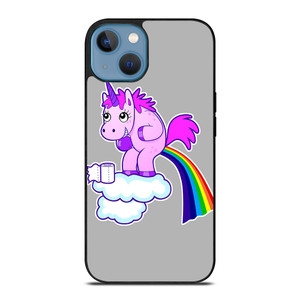 POOPING RAINBOW UNICORN iPhone 13 Case Cover