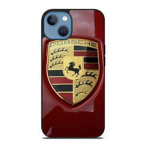 PORSCHE LOGO EMBLEM RED iPhone 13 Case Cover