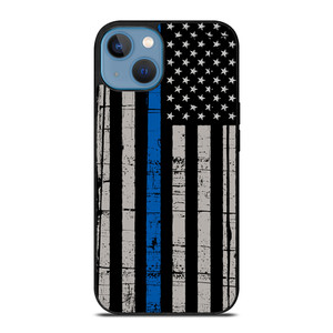 THIN BLUE LINE FLAG iPhone 13 Case Cover