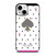 KATE SPADE NEW YORK LOGO POLKADOTS ICON iPhone 13 Mini Case Cover