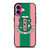 AKA PINK AND GREEN LOGO iPhone 16 Plus Case Cover