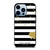 KATE SPADE NEW YORK LOGO GOLDEN POLKADOTS STRIPES PATTERN iPhone 13 Pro Max Case Cover