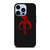 MANDALORIAN RED SKULL LOGO iPhone 13 Pro Max Case Cover