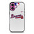 ATLANTA BRAVES ICON MLB BASEBALL TEAM LOGO iPhone 16 Plus Case Cover