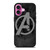 AVENGERS LOGO GRAY iPhone 16 Plus Case Cover