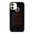 LYRICS OF TWENTY ONE PILOTS iPhone 12 Case Cover