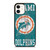 MIAMI DOLPHINS WOODEN LOGO iPhone 12 Case Cover