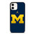 MICHIGAN WOLVERINES AIR JORDAN LOGO FOOTBALL iPhone 12 Case Cover