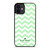 KATE SPADE NEW YORK LOGO GREEN CHEVRON PATTERN iPhone 12 Mini Case Cover