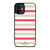 KATE SPADE NEW YORK STRIPES RED WHITE iPhone 12 Mini Case Cover