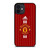 MANCHESTER UNITED FC LOGO FOOTBALL ADIDAS STRIPES iPhone 12 Mini Case Cover