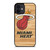 MIAMI HEAT LOGO WOODEN iPhone 12 Mini Case Cover