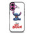 DISNEY LILO AND STITCH WHITE iPhone 16 Plus Case Cover