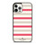 KATE SPADE NEW YORK STRIPES RED WHITE iPhone 12 Pro Case Cover