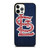 ST. LOUIS CARDINALS BASEBALL WOODEN LOGO iPhone 12 Pro Case Cover