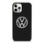 VW VOLKSWAGEN METAL CARBON LOGO iPhone 12 Pro Case Cover