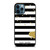 KATE SPADE NEW YORK LOGO GOLDEN POLKADOTS STRIPES PATTERN iPhone 12 Pro Max Case Cover